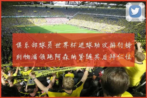 俱乐部球员世界杯进球助攻排行榜利物浦领跑阿森纳紧随其后拜仁位列第三